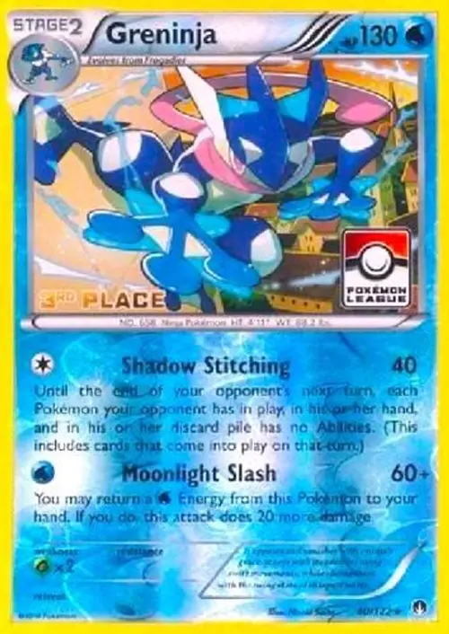 Greninja - 40/122 (Pokemon League) [3rd Place] card art