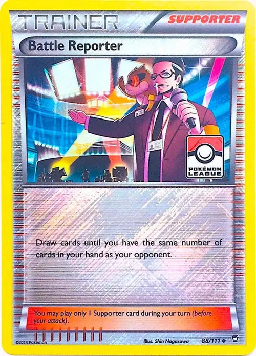 Battle Reporter - 88/111 (Pokemon League) card art