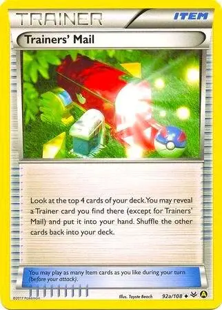 Trainers' Mail - 92a/108 (Non-Holo) card art