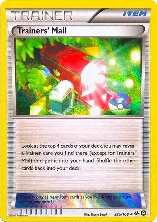 Trainers' Mail - 92a/108 (Holo) card art
