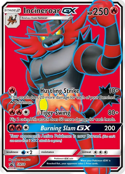 Incineroar GX - SM38 card art