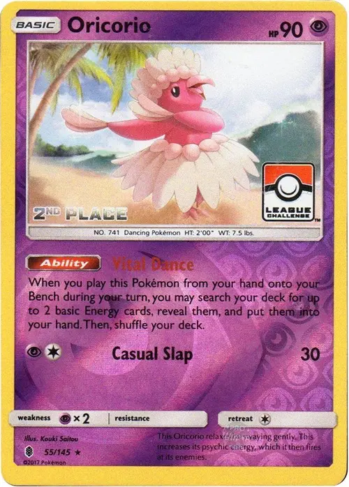 Oricorio - 55/145 (League Challenge) [2nd Place] card art