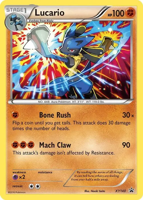 Lucario - XY140 card art