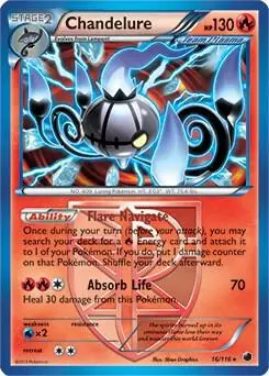 Chandelure - 16/116 (BW Plasma Freeze) card art