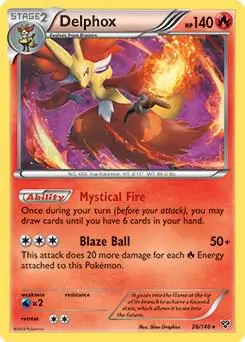 Delphox - 26/146 (XY Base Set) card art