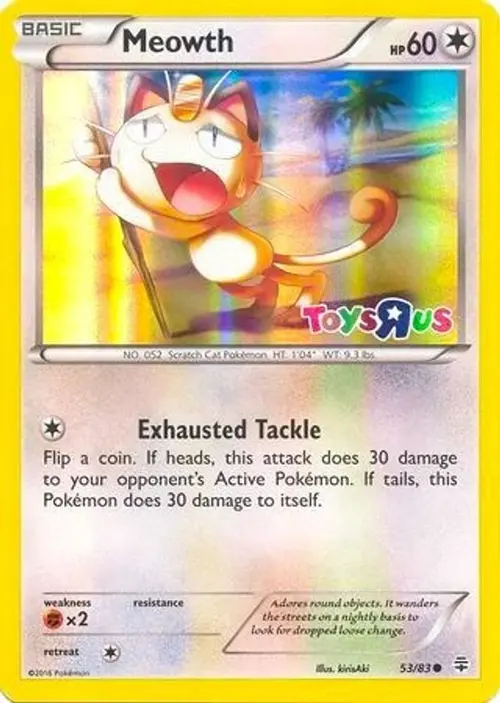 Meowth - 53/83 (Toys R Us Promo) card art