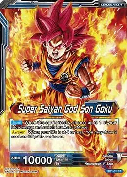 Super Saiyan God Son Goku // SSGSS Son Goku, The Soul Striker card art