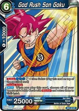 God Rush Son Goku card art