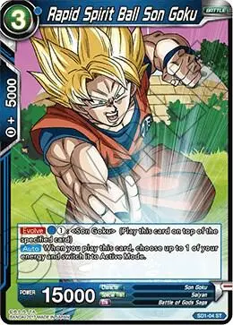 Rapid Spirit Ball Son Goku card art