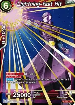 Lightning-fast Hit card art