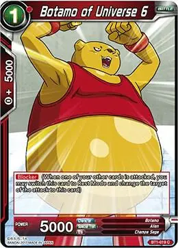 Botamo of Universe 6 card art