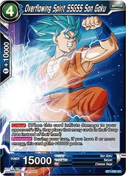 Overflowing Spirit SSGSS Son Goku card art