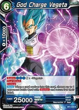 God Charge Vegeta card art