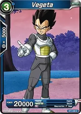 Vegeta card art
