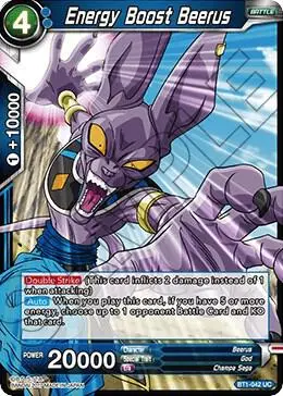 Energy Boost Beerus card art