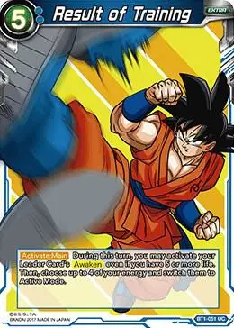 Result of Training card art