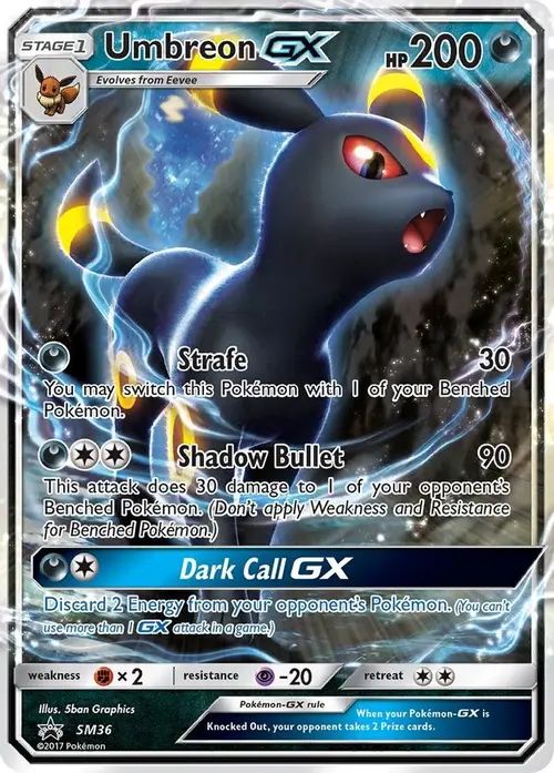 Umbreon GX - SM36 card art