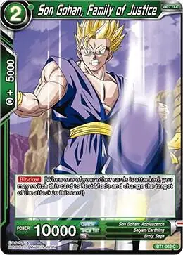 Son Gohan, Family of Justice card art