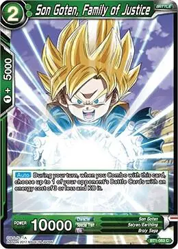 Son Goten, Family of Justice card art