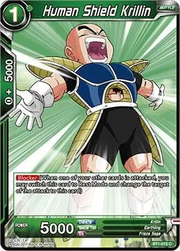 Human Shield Krillin card art