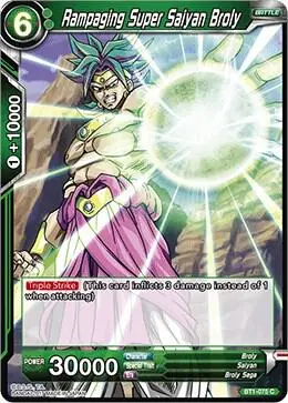 Rampaging Super Saiyan Broly card art