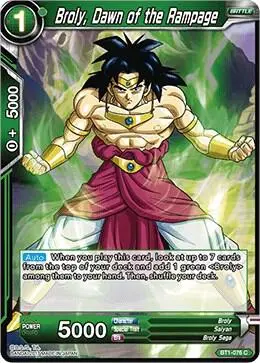 Broly, Dawn of the Rampage (2017) card art