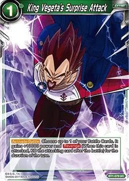 King Vegeta's Surprise Attack card art