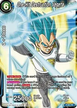 One-Hit Destruction Vegeta card art