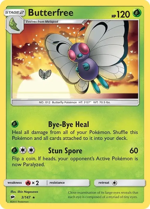 Butterfree card art