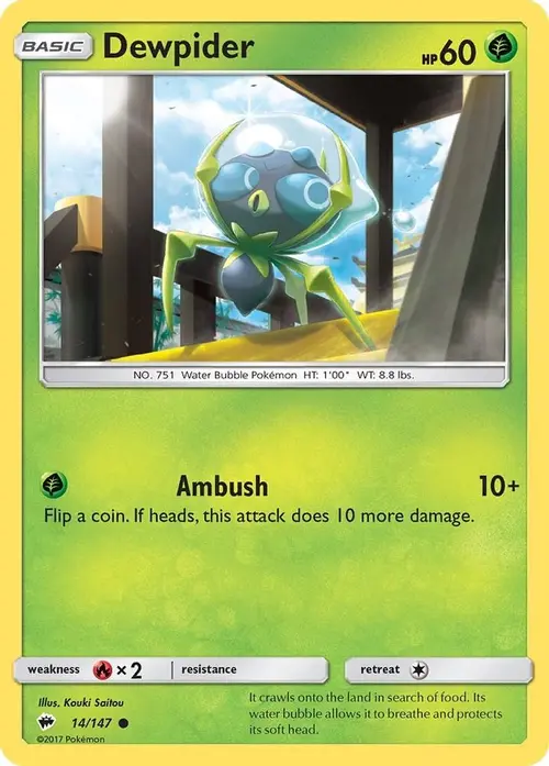 Dewpider card art