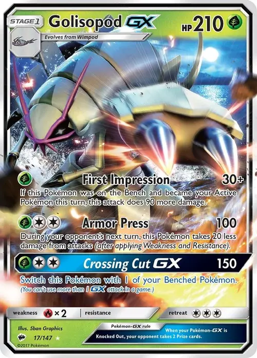Golisopod GX card art
