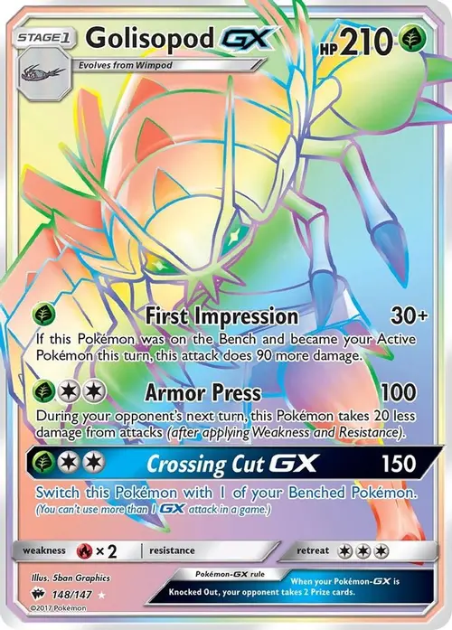 Golisopod GX (Secret) card art