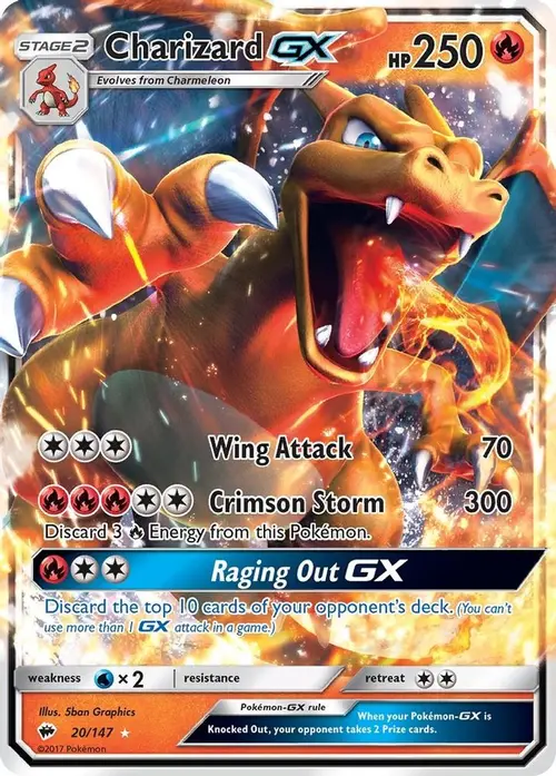 Charizard GX card art