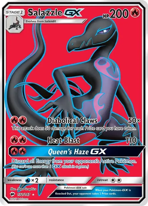 Salazzle GX (Full Art) card art