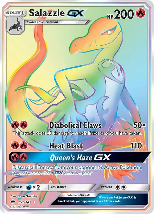 Salazzle GX (Secret) card art