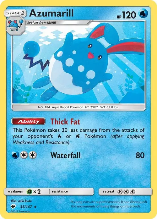 Azumarill card art