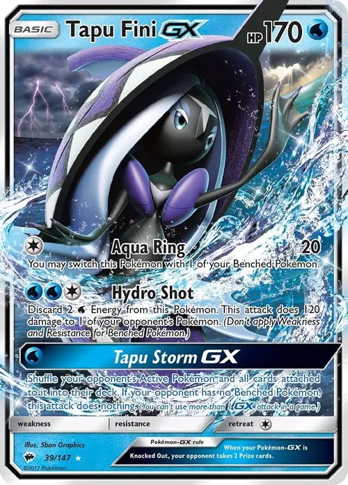 Tapu Fini GX card art
