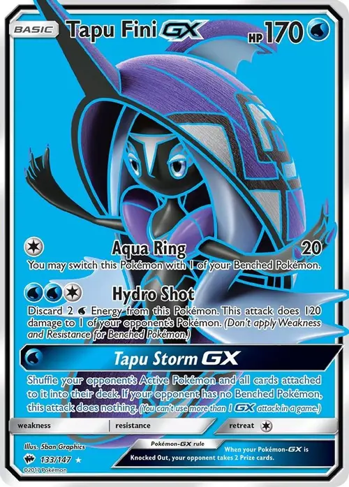 Tapu Fini GX (Full Art) card art