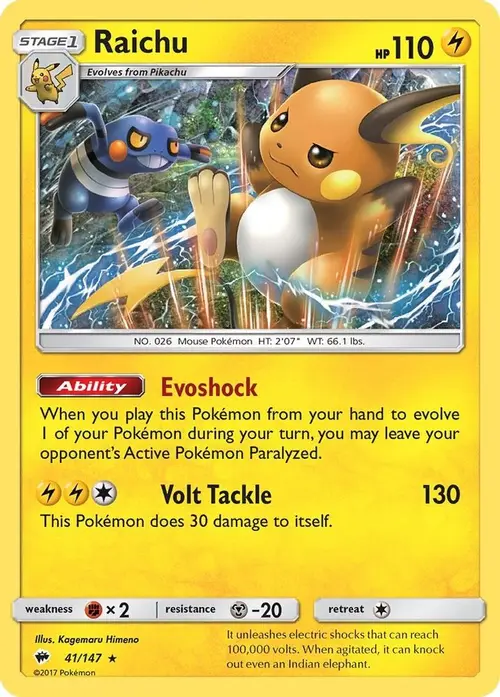Raichu card art