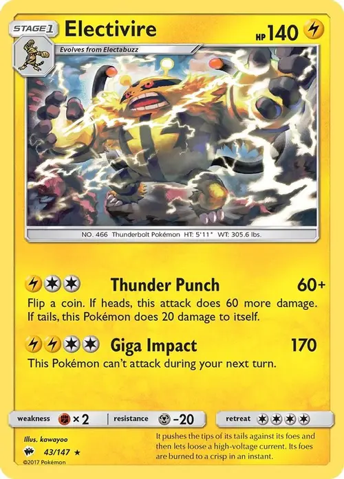 Electivire card art