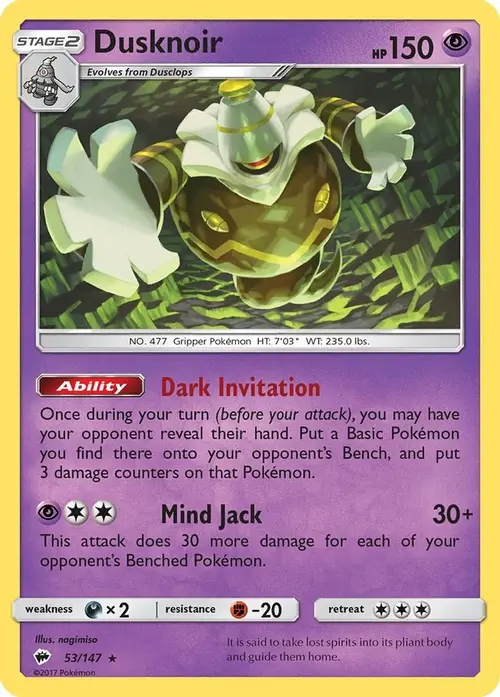 Dusknoir card art