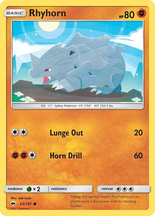 Rhyhorn card art