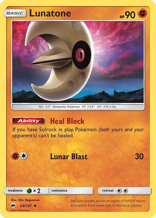 Lunatone card art