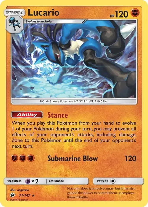 Lucario card art