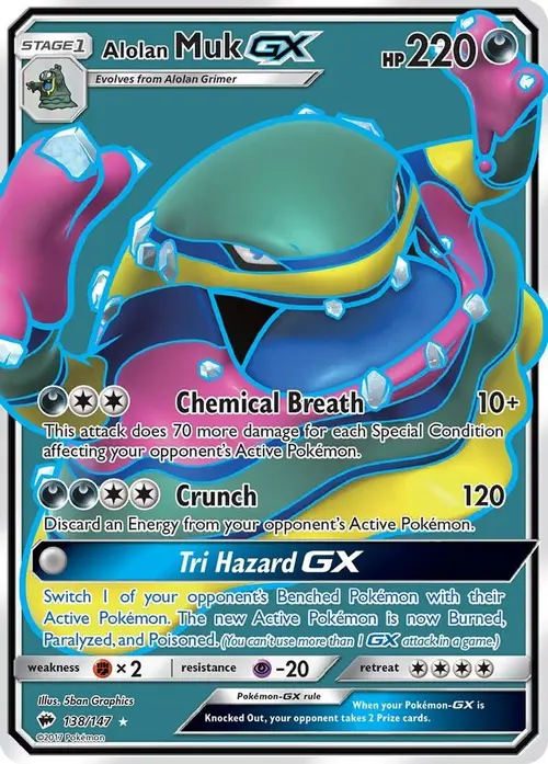Alolan Muk GX (Full Art) card art