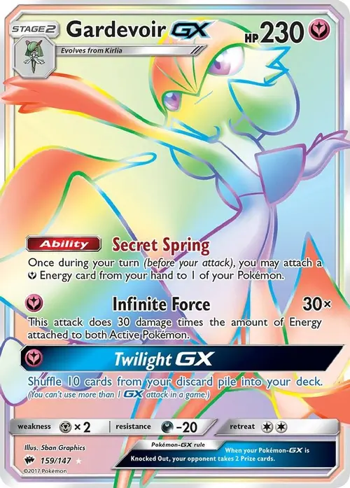 Gardevoir GX (Secret) card art