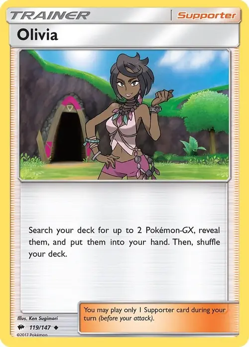 Olivia card art