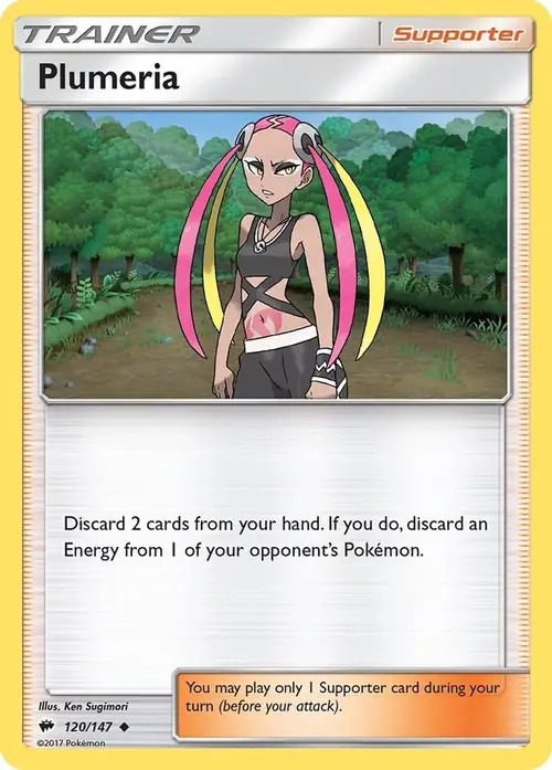 Plumeria card art