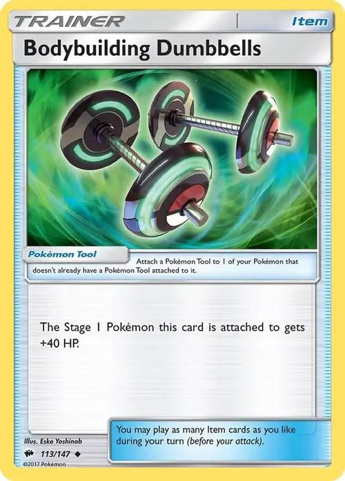 Bodybuilding Dumbbells card art