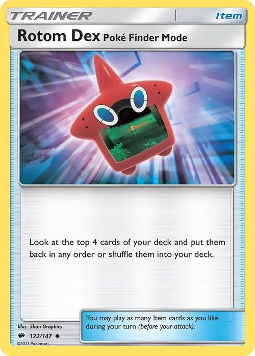 Rotom Dex Poke Finder Mode card art